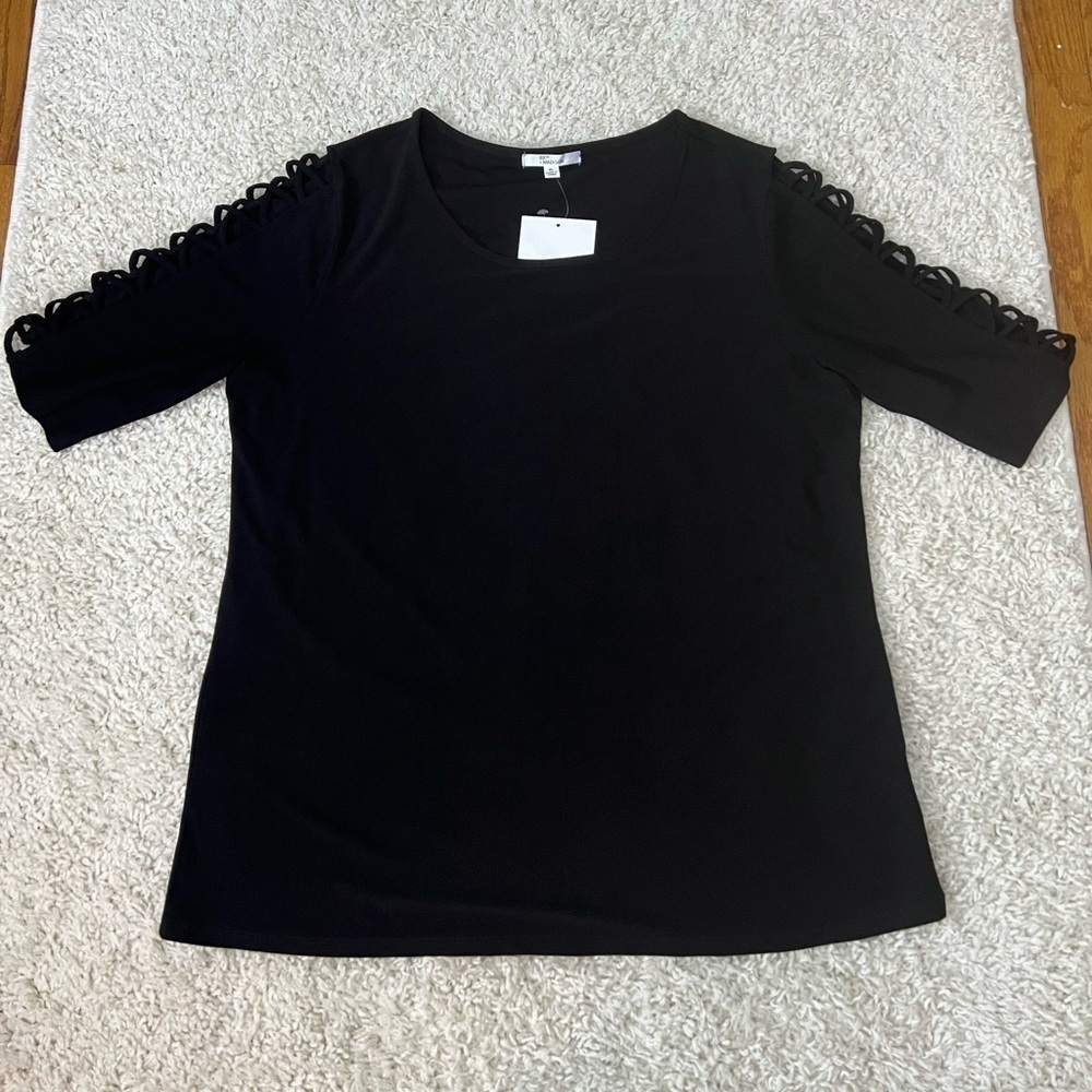 Women’s XL 89th+Maddison Black Women's Top NWT